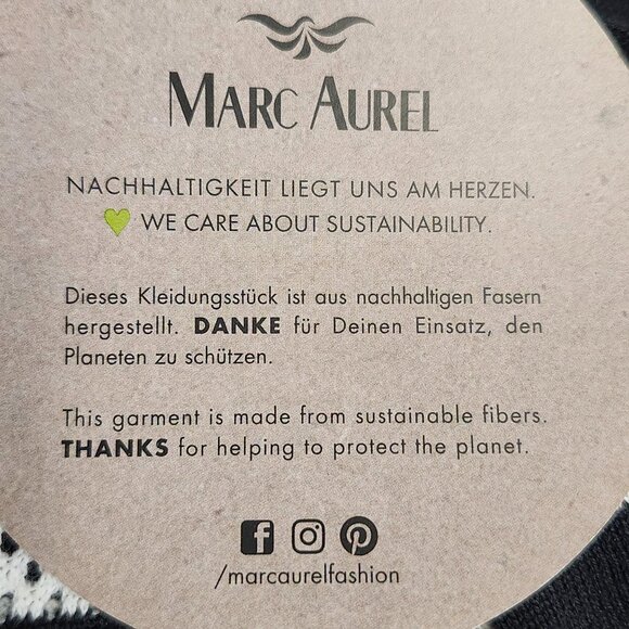 Marc Aurel Women's Black & White Striped Long Sleeved Sweater Size 36 - Picture 6 of 9